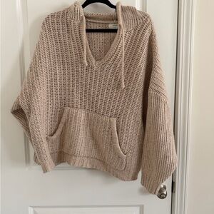 Aerie Chunky Knit Hooded Sweater